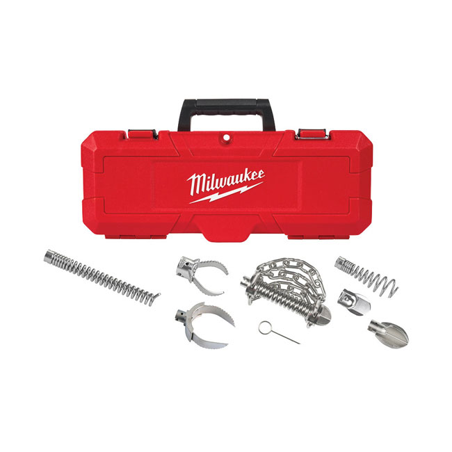 Milwaukee 2 Inch - 4 Inch Head Attachment Kit for 7/8 Inch Sectional Cable from GME Supply