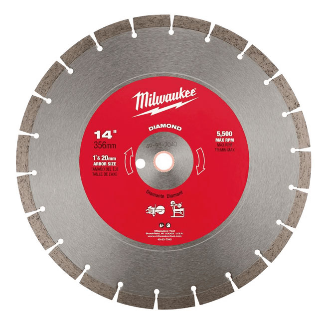 Milwaukee Diamond Blades  from GME Supply