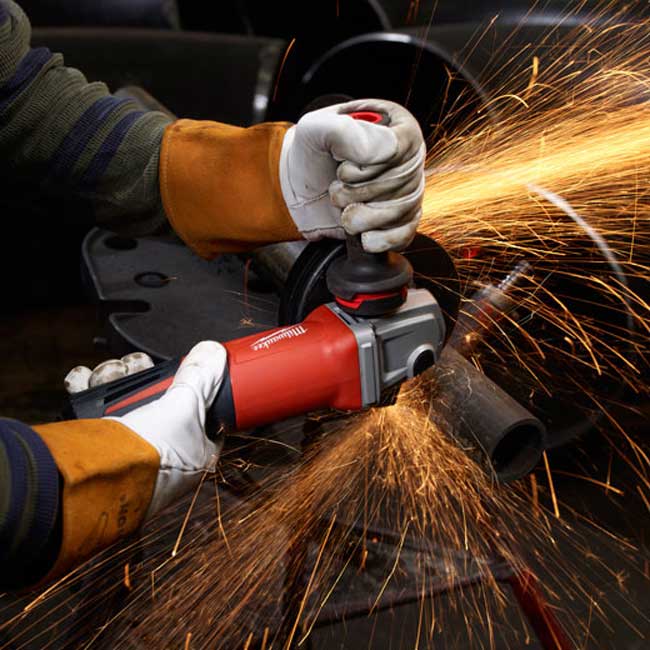 Milwaukee 13 Amp 6 Inch Small Angle Grinder Paddle, No-Lock from GME Supply
