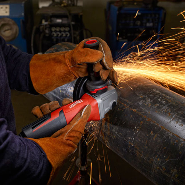 Milwaukee 13 Amp 6 Inch Small Angle Grinder Paddle, No-Lock from GME Supply