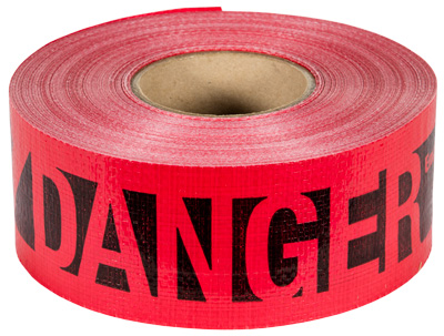 Empire Reinforced "Danger" Barricade Tape - 3 Inch x 500 Feet from Columbia Safety