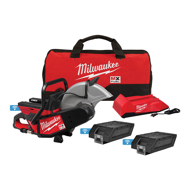Milwaukee MX FUEL 14 Inch Cut-Off Saw Kit with 2 Batteries from GME Supply