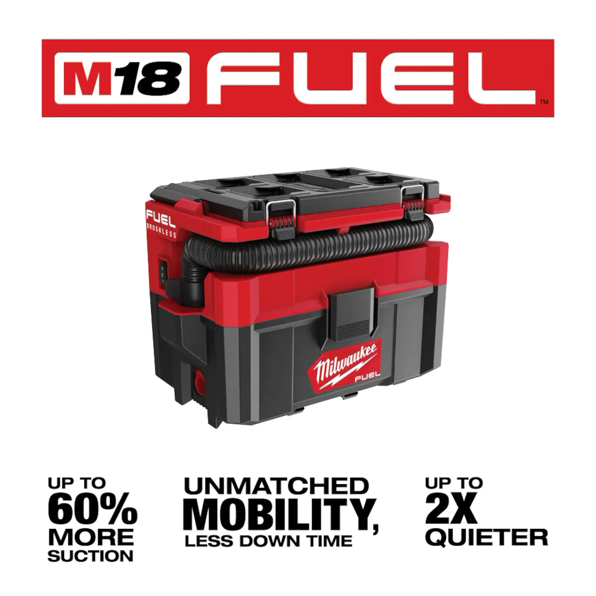 Milwaukee M18 FUEL 2.5 Gallon Wet/Dry Vacuum w/ PACKOUT Compatibility from Columbia Safety