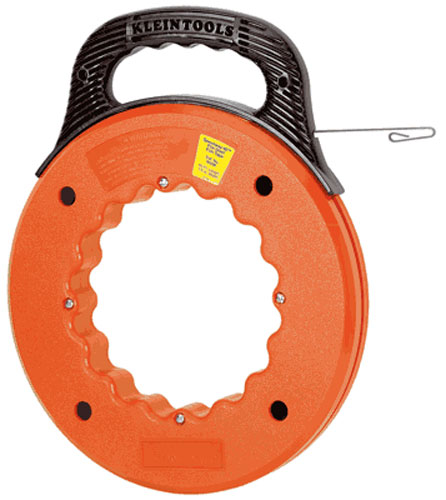 Klein Tools 100 Foot Depthfinder High Strength 1/4 Inch Wide Steel Fish Tape from GME Supply