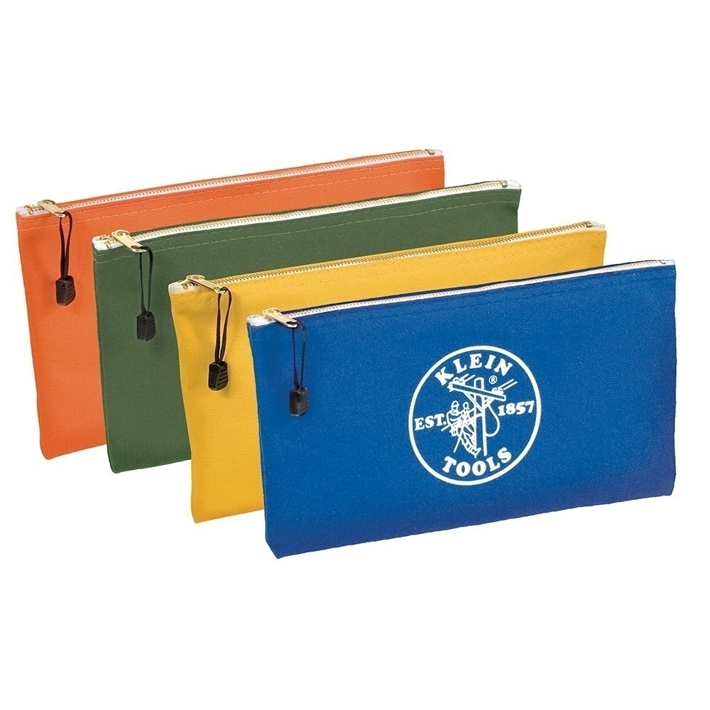 Klein Tools 5140 Zipper Canvas Bags (4 Pack) from Columbia Safety