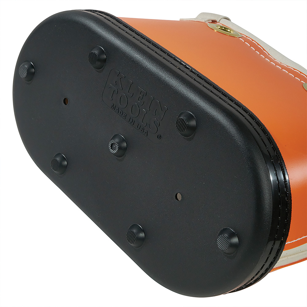 Klein Tools 5144BHHB Orange Hard-Body Oval Bucket with Handles from GME Supply