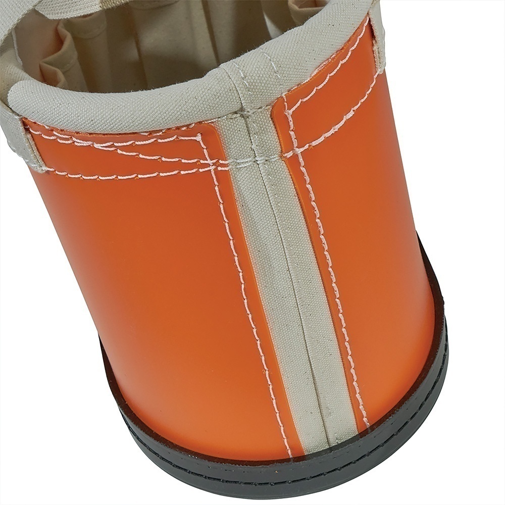 Klein Tools 5144BHHB Orange Hard-Body Oval Bucket with Handles from GME Supply