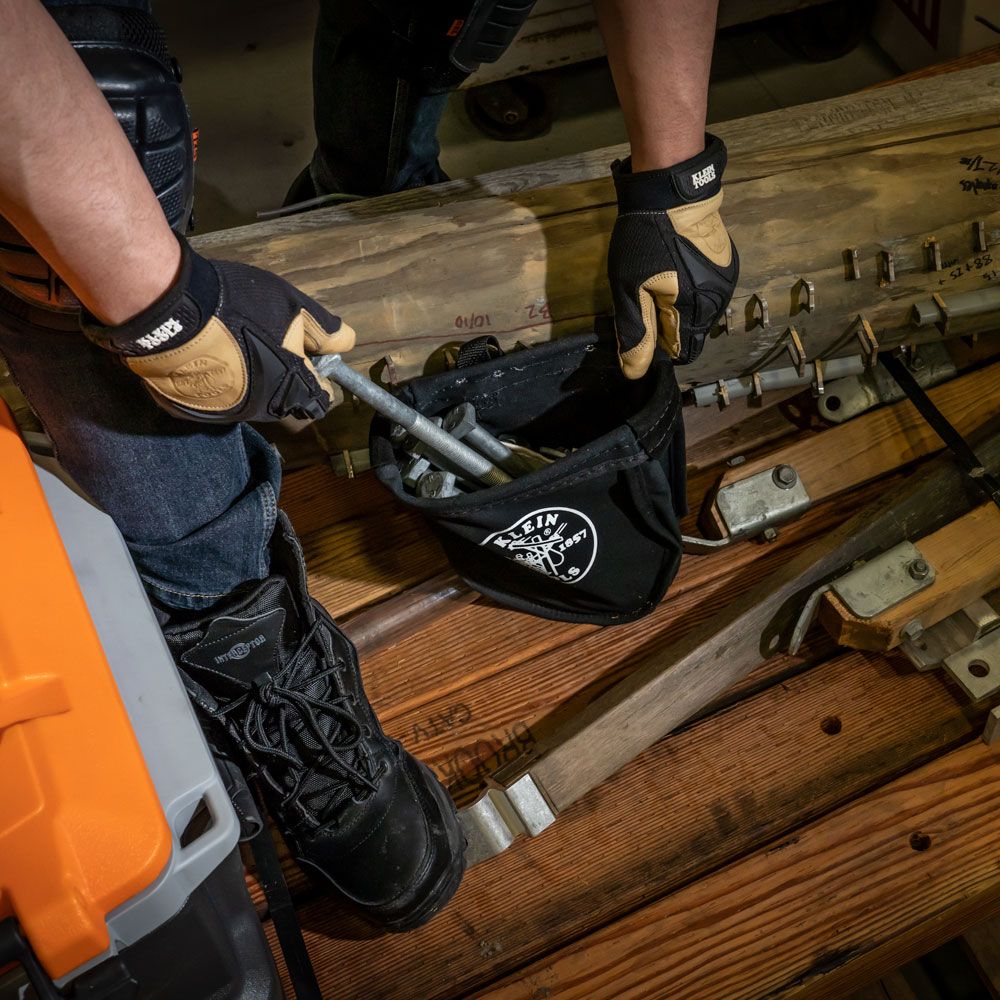 Klein Tools 51A Black Nut and Bolt Bag from Columbia Safety