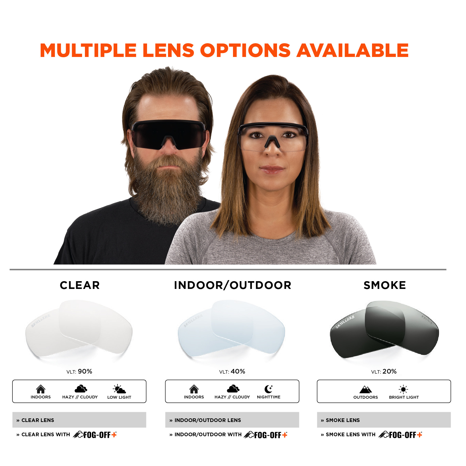 Ergodyne Skullerz AEGIR Anti-Scratch and Enhanced Anti-Fog Safety Glasses Sunglasses from GME Supply