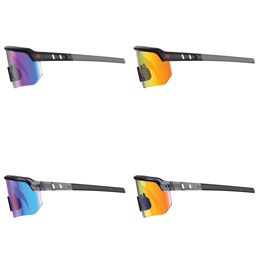 Ergodyne Skullerz AEGIR Sun Safety Glasses with Mirror Lenses from GME Supply