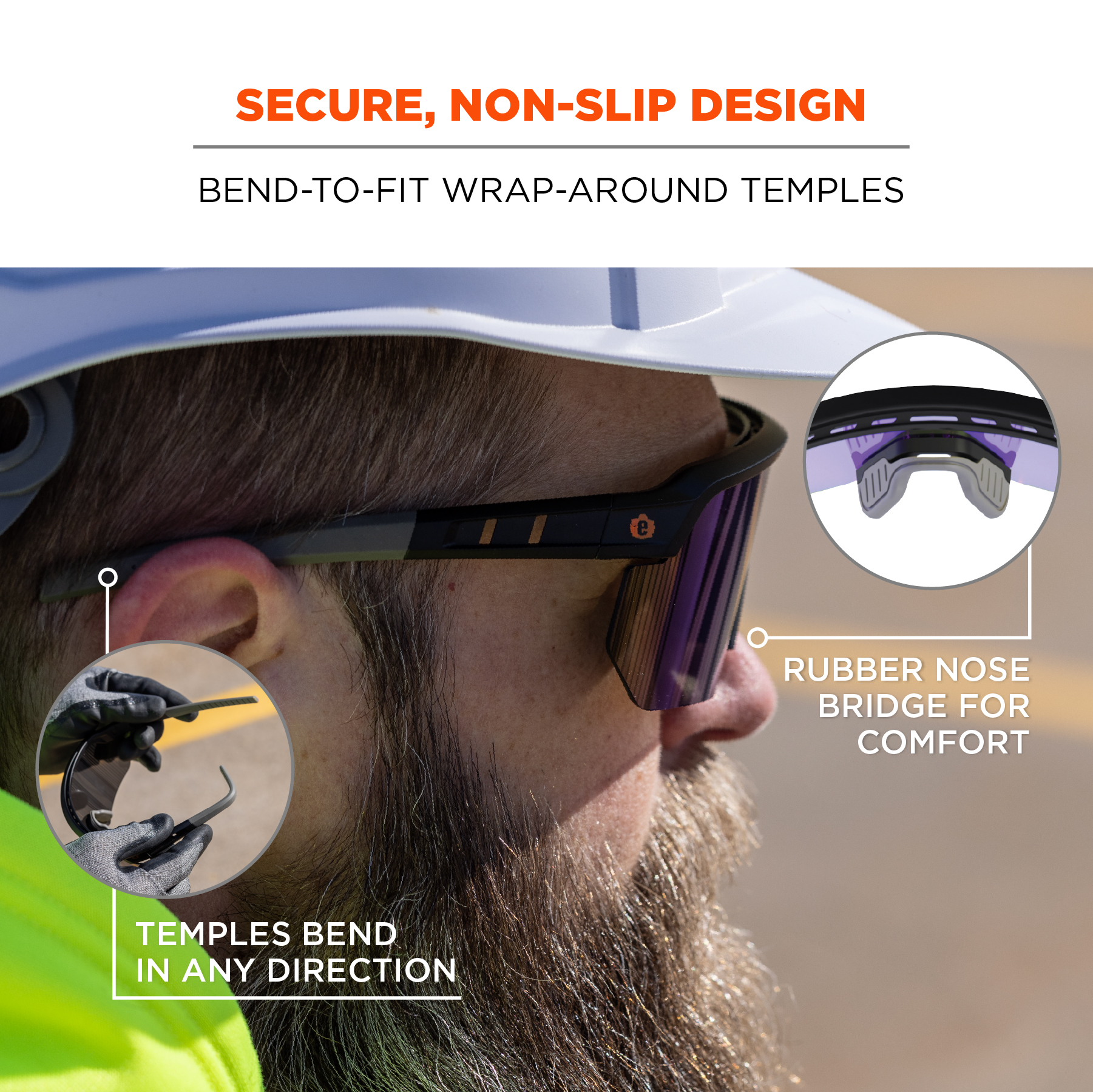 Ergodyne Skullerz AEGIR Sun Safety Glasses with Mirror Lenses from GME Supply