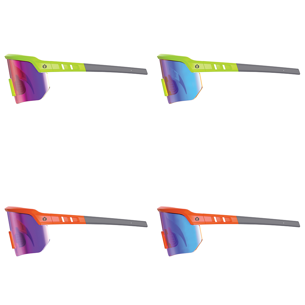 Ergodyne Skullerz AEGIR Sun Safety Glasses with Mirror Lenses from GME Supply