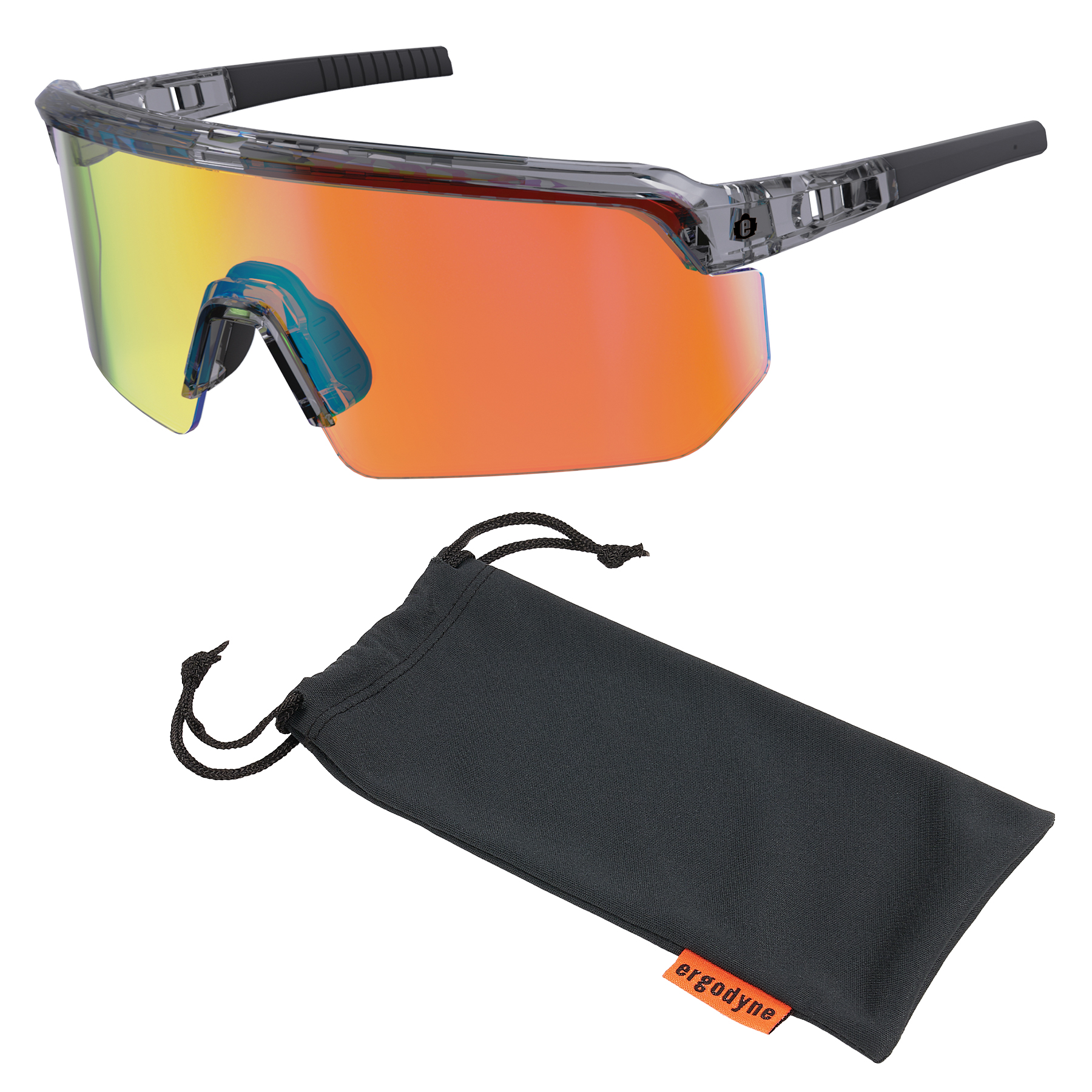 Ergodyne AEGIR-AFASPM Anti-Scratch & Enhanced Anti-Fog Safety Glasses with Mirrored Polarized Lenses from GME Supply