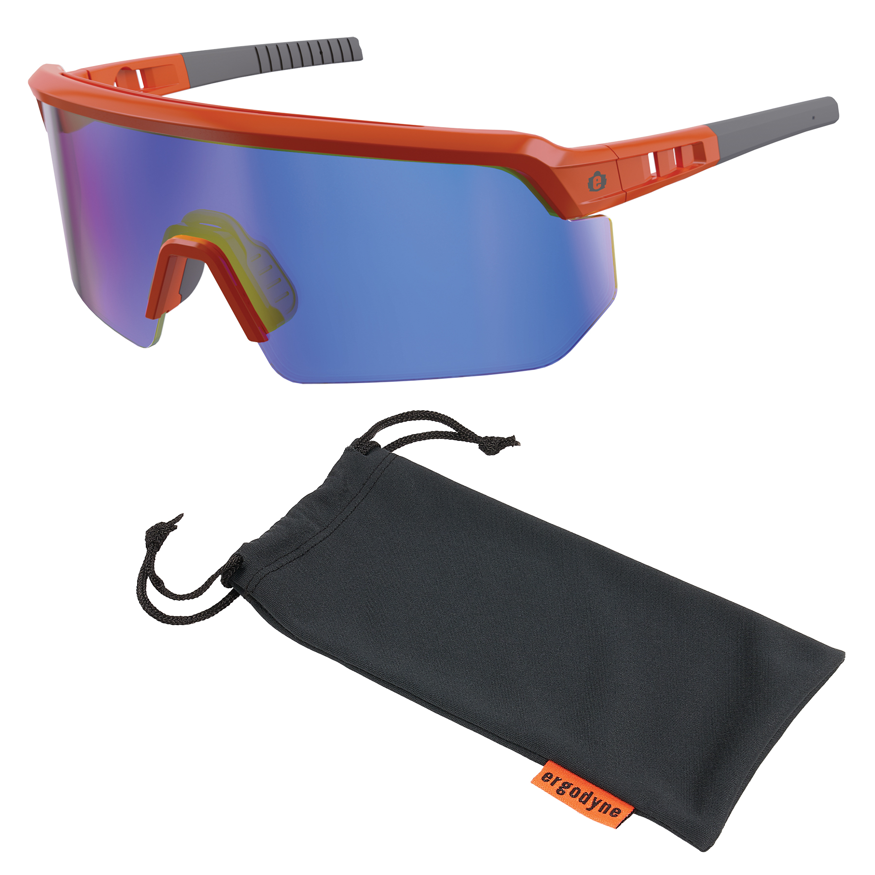 Ergodyne AEGIR-AFASPM Anti-Scratch & Enhanced Anti-Fog Safety Glasses with Mirrored Polarized Lenses from GME Supply