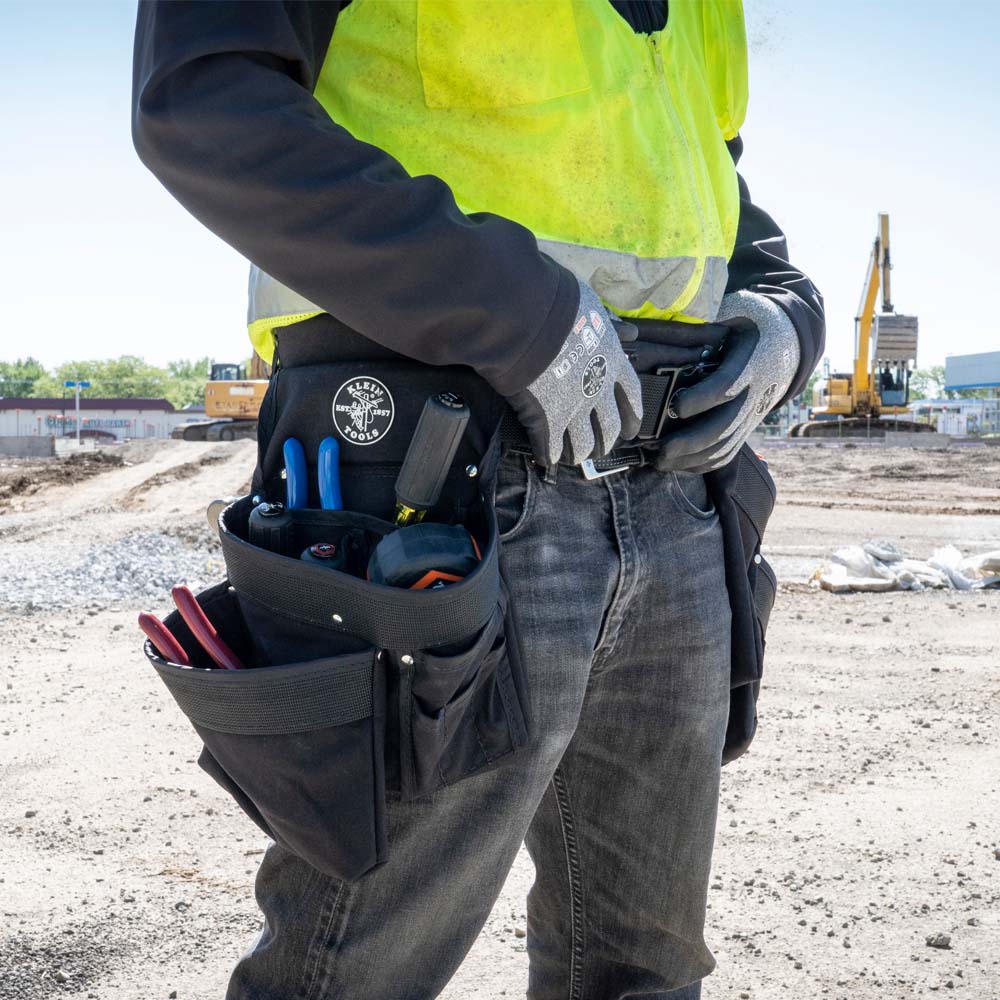 Klein Tools Electrician Padded Tool Belt & Pouch Combo from GME Supply