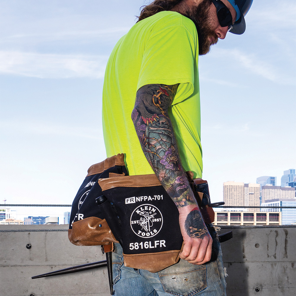 Klein Tools Flame Resistant Canvas and Leather Bolt Bag from GME Supply