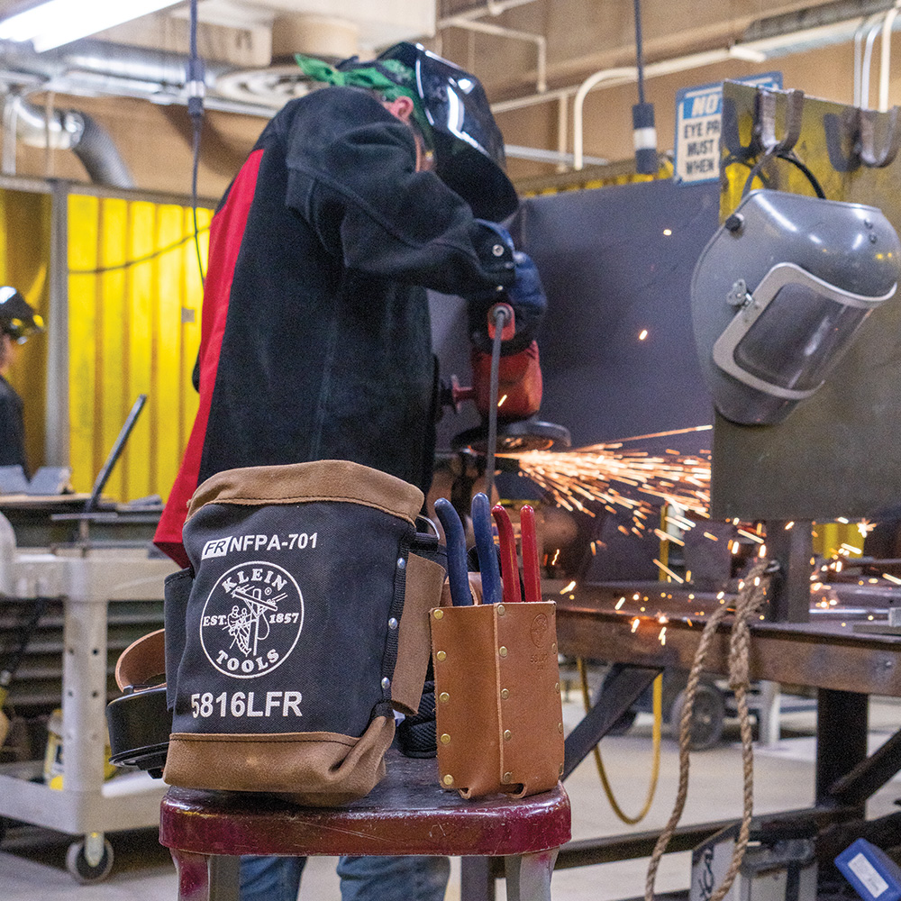 Klein Tools Flame Resistant Canvas and Leather Bolt Bag from GME Supply