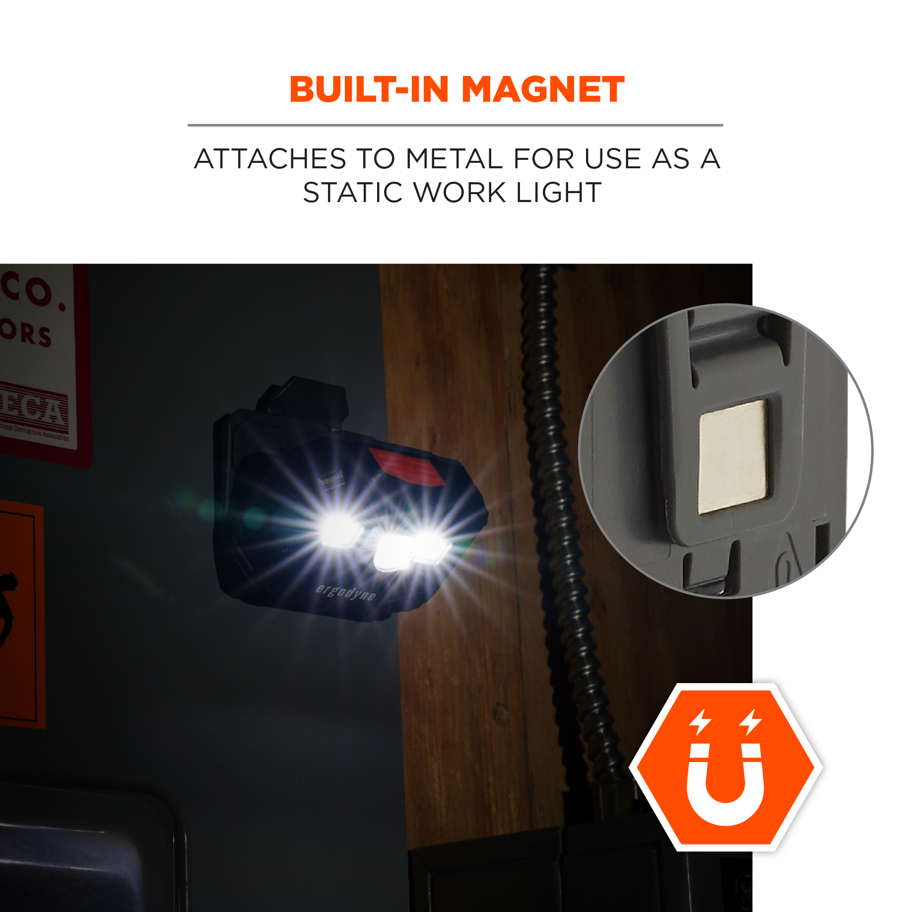 Ergodyne Skullerz 8987 Universal Rechargeable Hard Hat Light from GME Supply