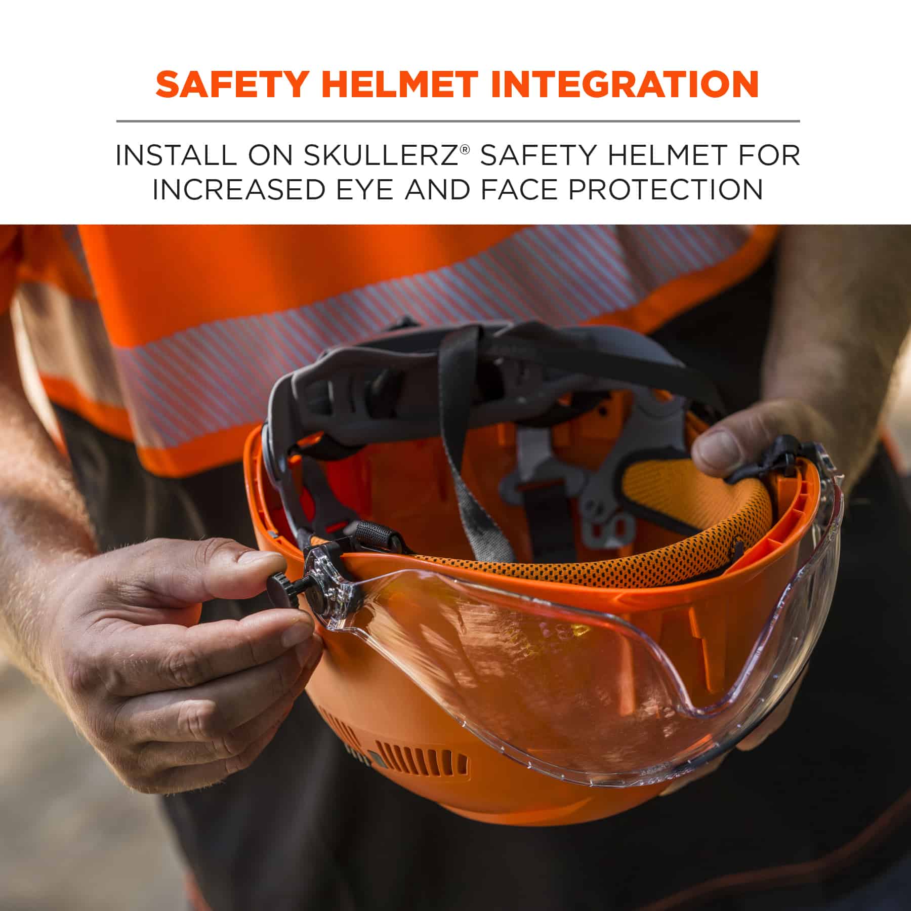Ergodyne Skullerz 8991 Safety Helmet Visor from GME Supply
