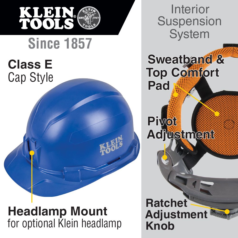 Klein Tools Cap Style Hard Hat from GME Supply