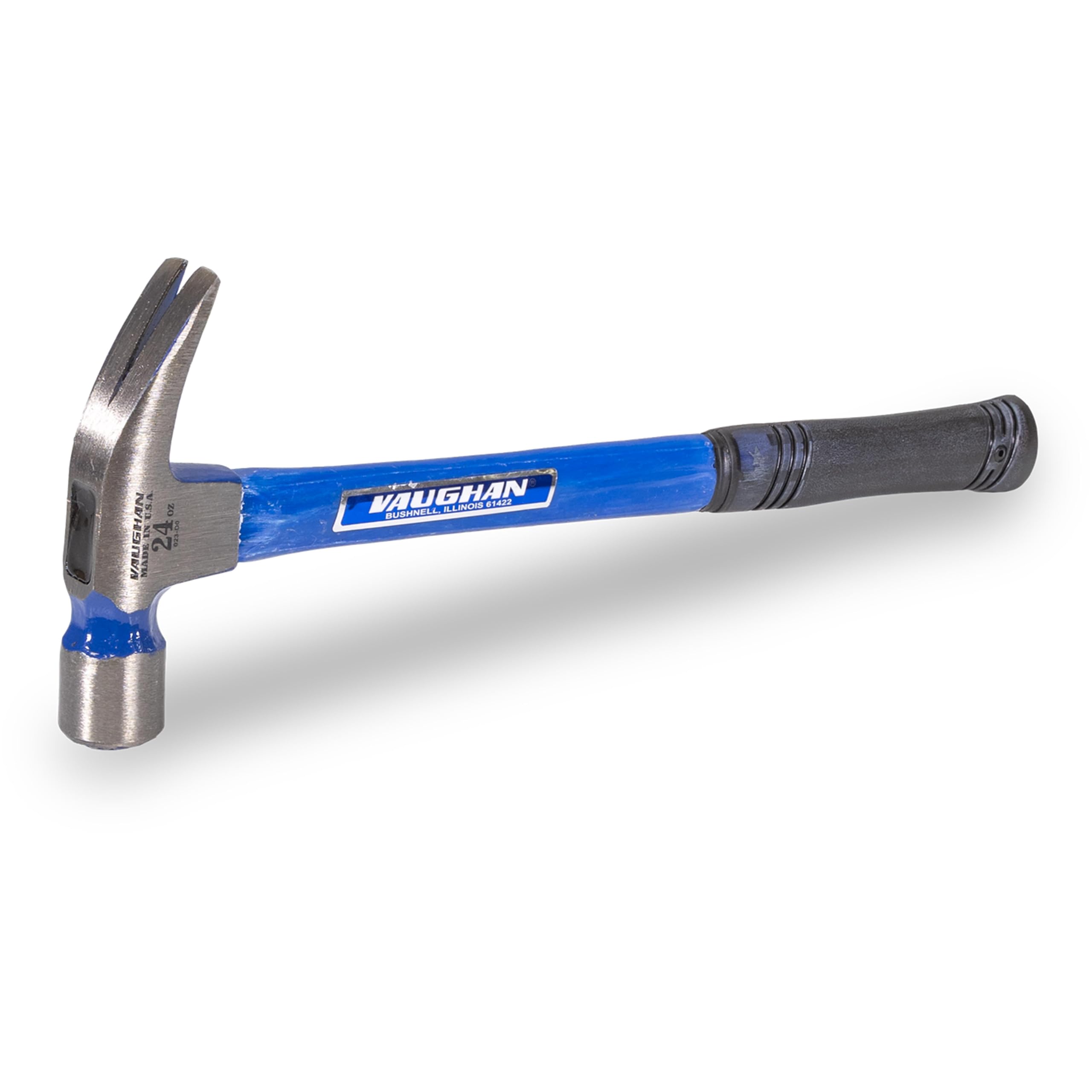 Vaughan 24oz Milled Face Hammer w/  Fiberglass Handle from GME Supply