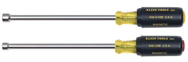 Klein Tools 646M 6 Inch Hollow Shank Magnetic Tip Nut Driver Set - GME ...