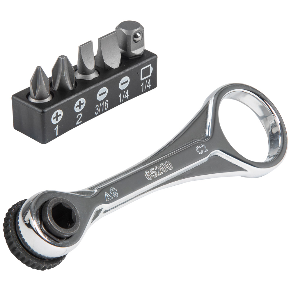 Klein Tools Slim-Profile Mini Ratchet Set, 5-Piece from GME Supply