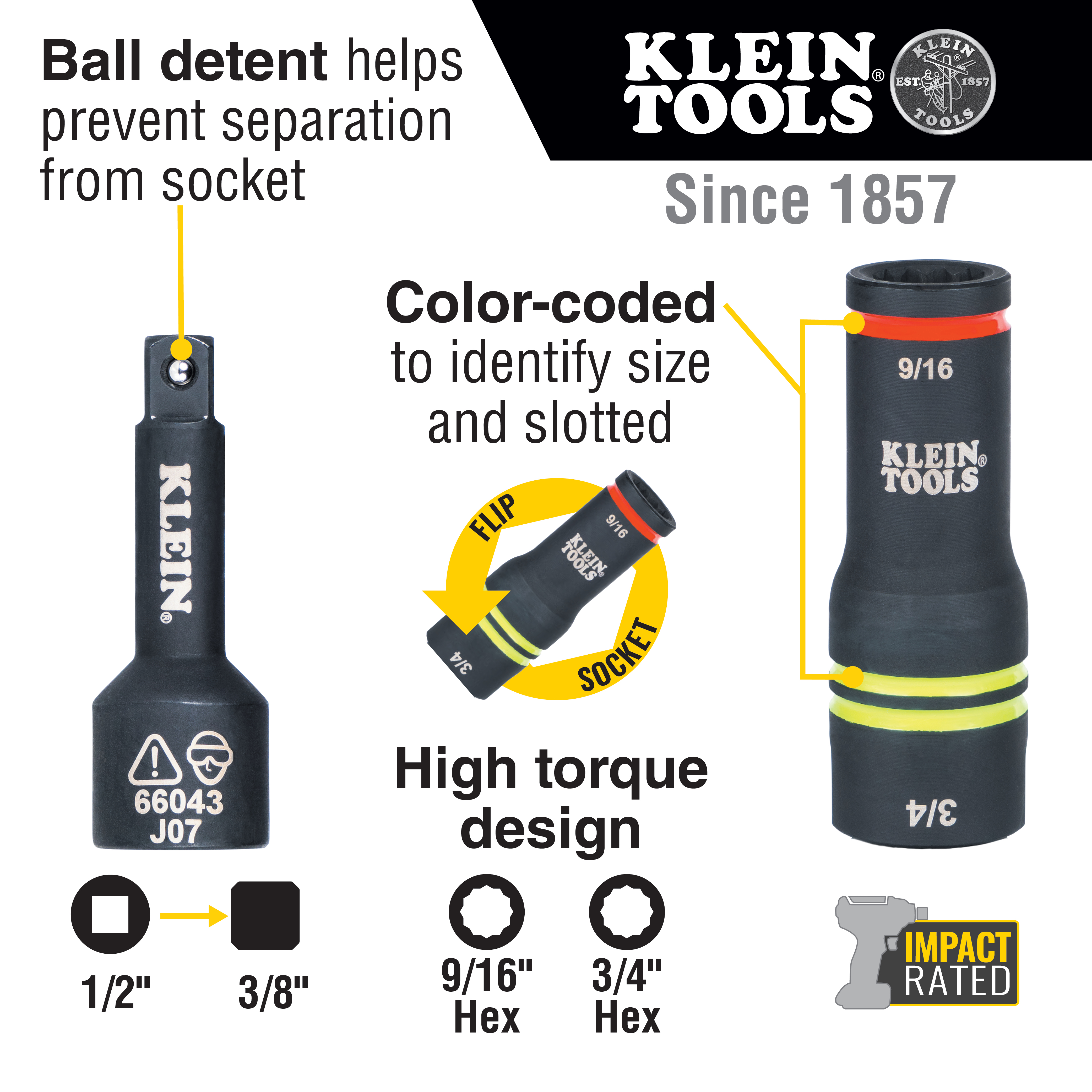 Klein Tools Impact Socket Set from GME Supply