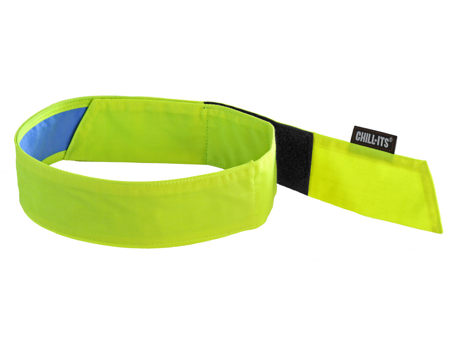 Ergodyne 6705CT Chill-Its Cooling Bandana w/ Cooling Towel - Lime from GME Supply