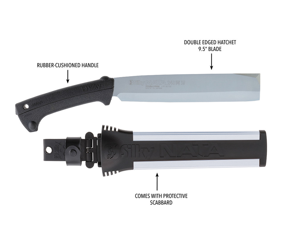 Silky Saws NATA Double Edge Hatchet 240mm from GME Supply