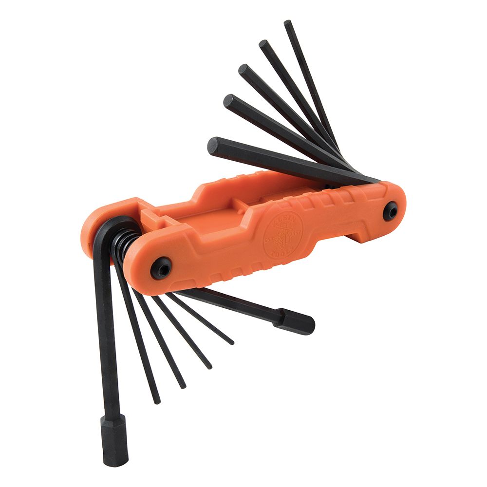 Klein Tools Pro Folding Fractional Inch 11 Hex Key Set from GME Supply