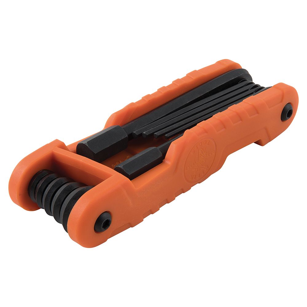 Klein Tools Pro Folding Fractional Inch 11 Hex Key Set from GME Supply