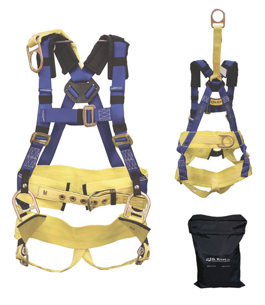 Elk River Oil Rigger's 4 D-Ring Harness with Storage Bag from GME Supply