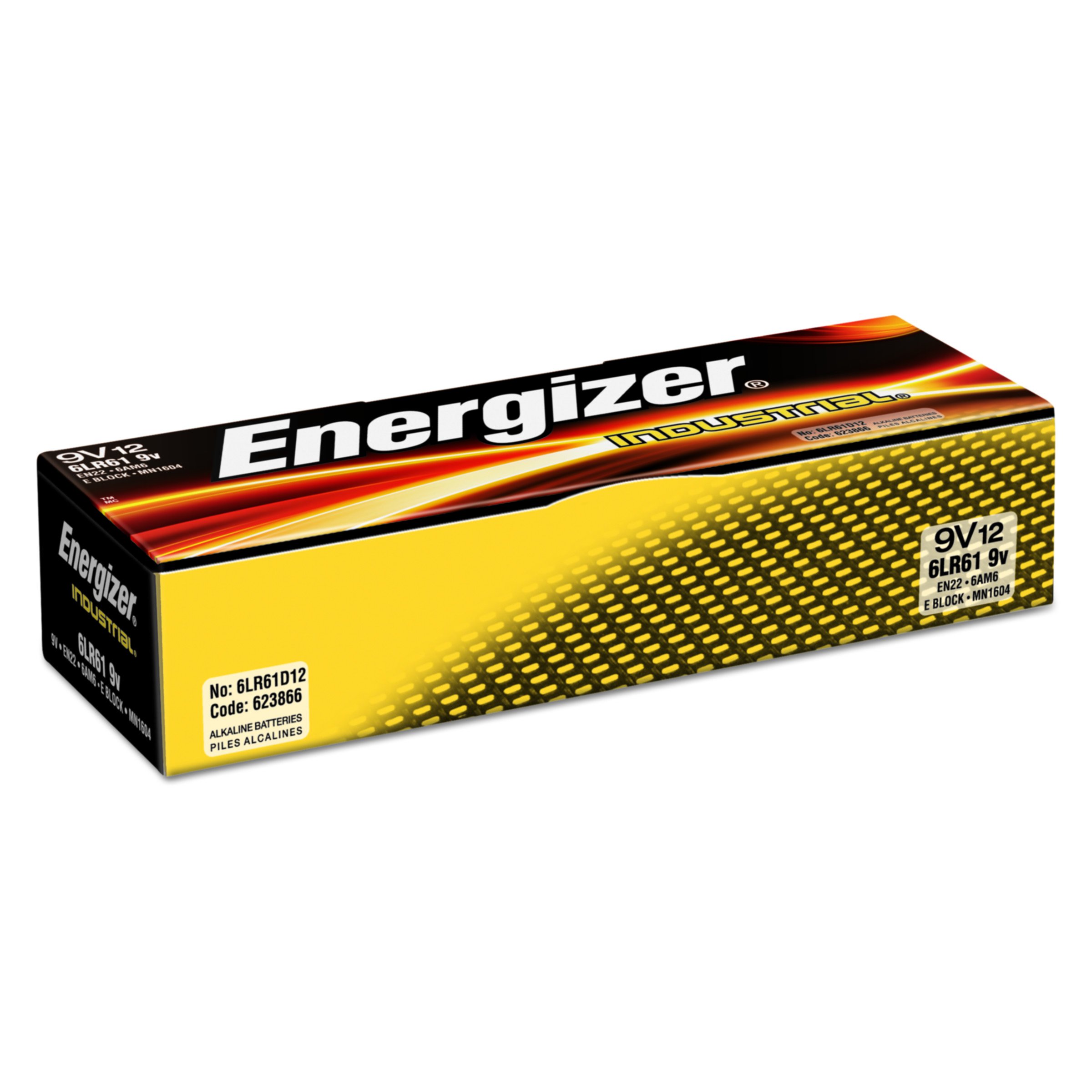 Energizer Industrial 9V Alkaline Battery from Columbia Safety