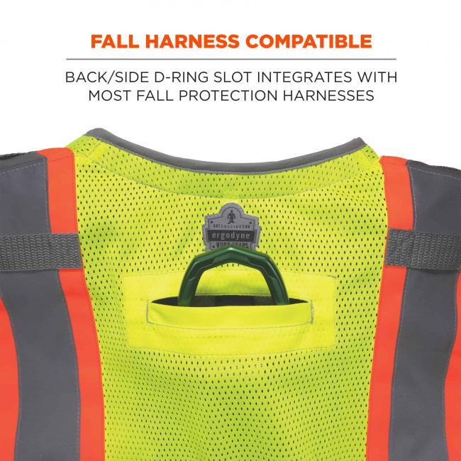Ergodyne GloWear 8231TV Hi-Viz Tool Tethering Safety Vest from GME Supply