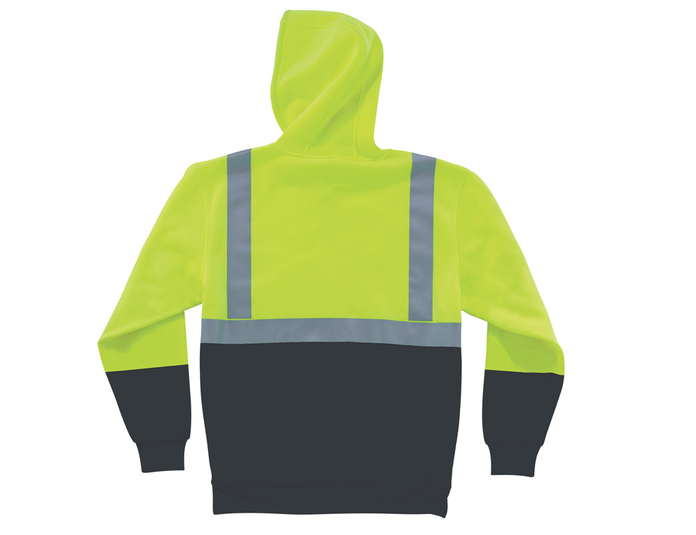 Ergodyne 8293 Class 2 Hooded Sweatshirt w/ Black Front from GME Supply