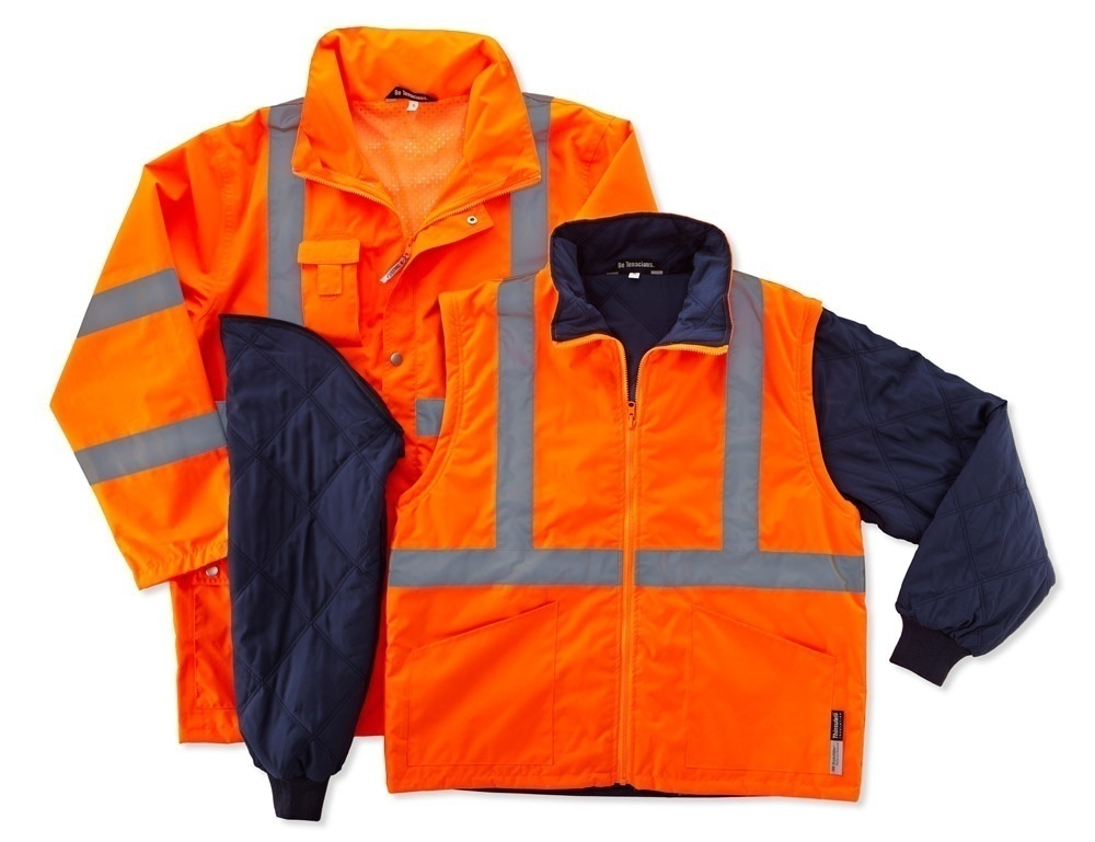 Ergodyne 8385 Orange Class III 4-in-1 Jacket from GME Supply