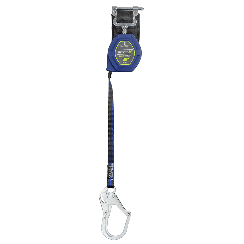 FallTech FT-X EdgeCore 8 Foot Class 2 Leading Edge Personal SRL - Rebar Hook - Steel from GME Supply