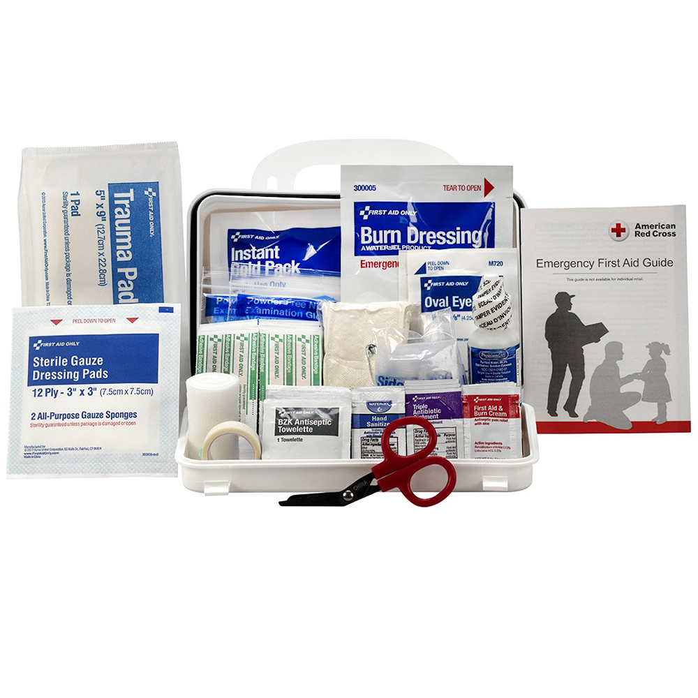 First Aid Only ANSI A 10 Person Plastic ANSI 2021 Compliant First Aid Kit from Columbia Safety