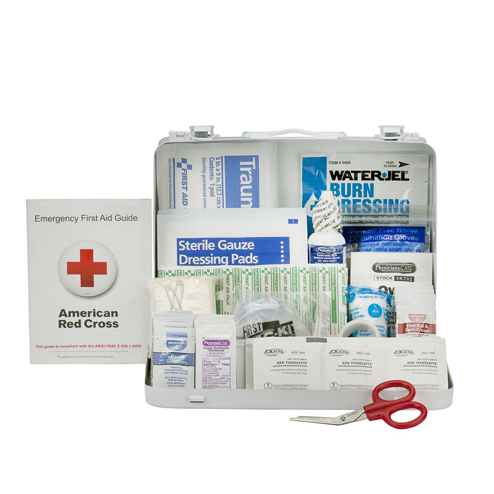 First Aid Only ANSI A 25 Person Metal ANSI 2021 Compliant First Aid Kit from GME Supply
