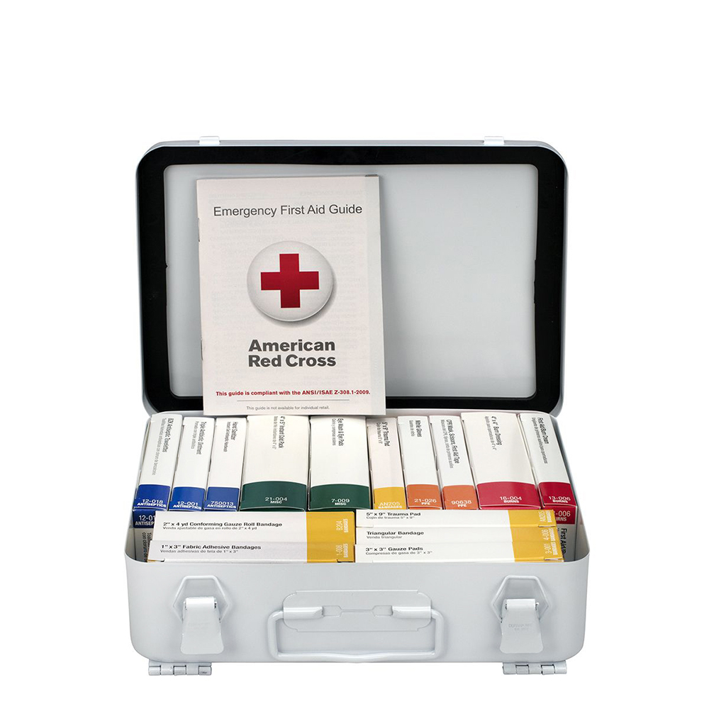 First Aid Only ANSI A 25 Person 16 Unit Metal ANSI 2021 Compliant First Aid Kit from GME Supply