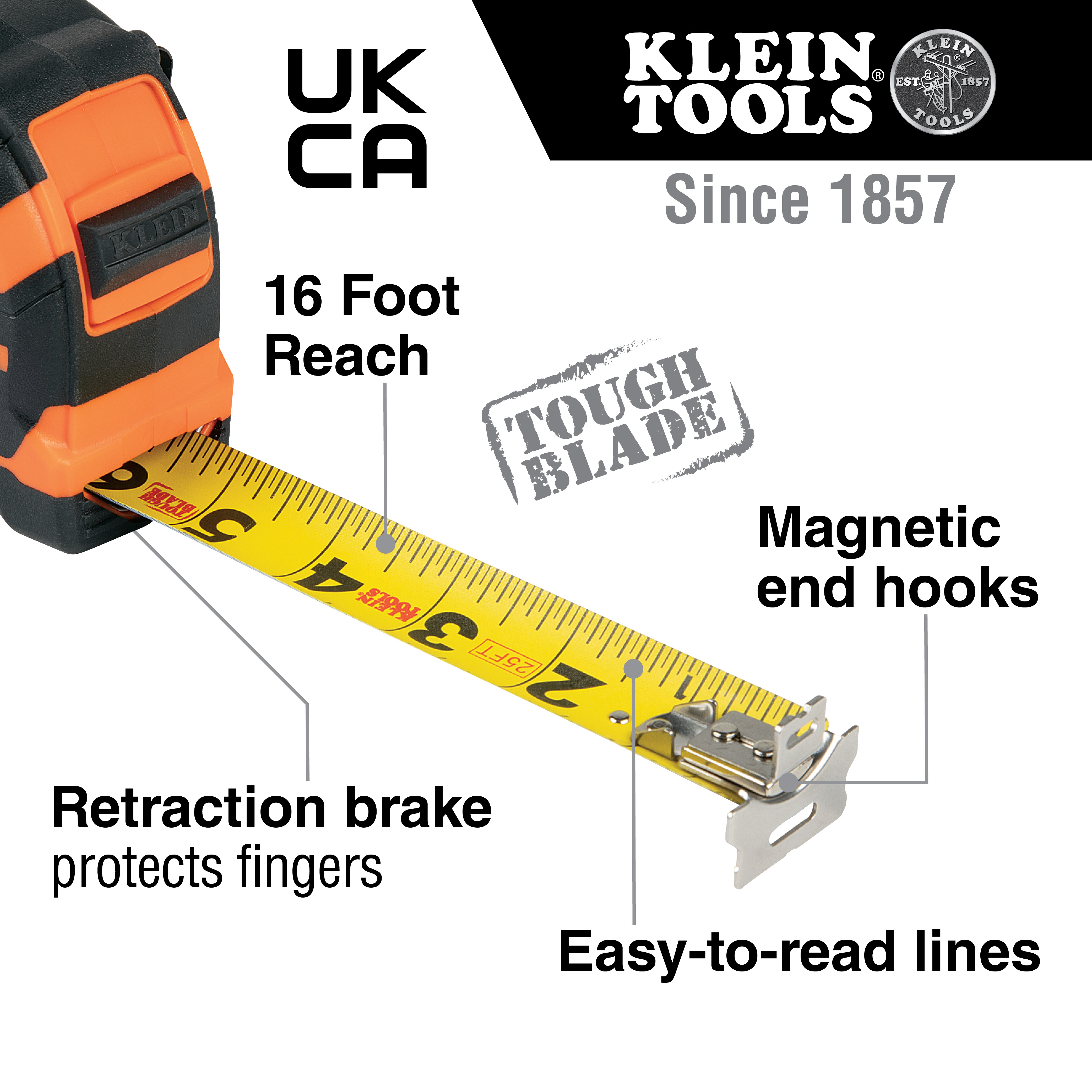 Klein Tools 30-Foot Magnetic Double-Hook Tape Measure from GME Supply