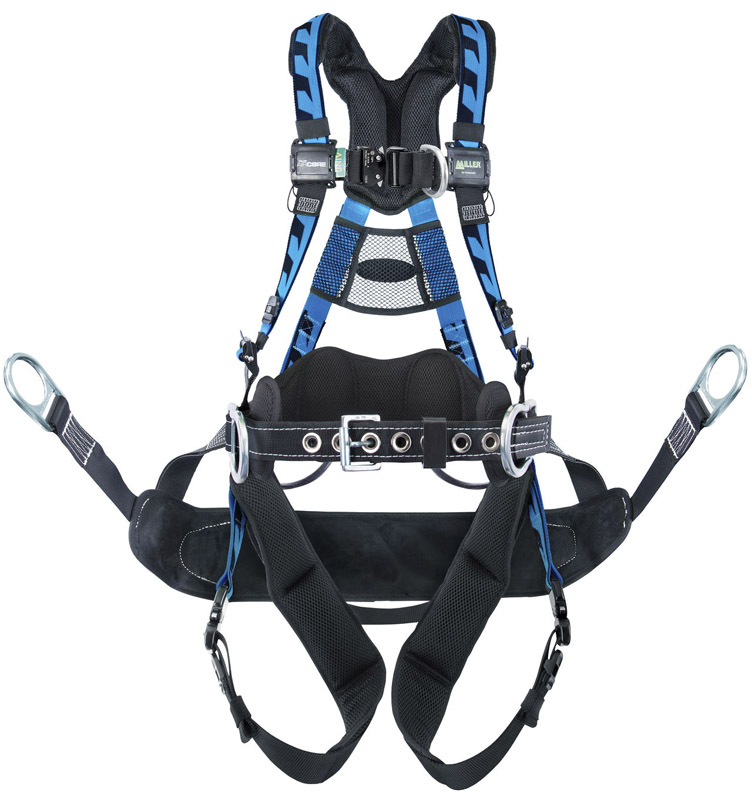 Miller AAT-QCBCUB AirCore Aluminum Tower Climbing Harness - Blue from GME Supply