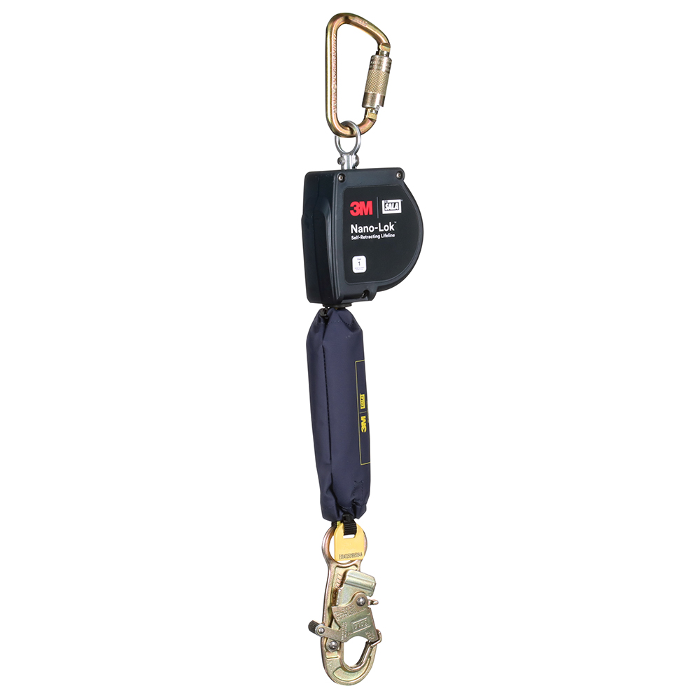 3M DBI-SALA Nano-Lok XL Self-Retracting Lifeline with Steel Carabiner Web Steel Snap Hook 11 ft.  from GME Supply