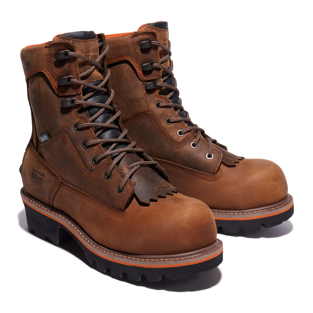 Timberland PRO Men's Evergreen Logger Composite Toe Waterproof Work Boots from Columbia Safety