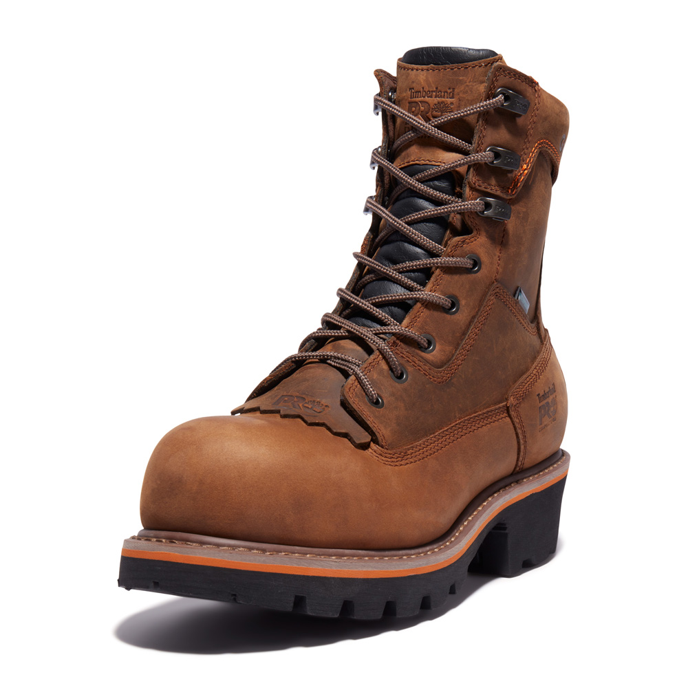 Timberland PRO Men's Evergreen Logger Composite Toe Waterproof Work Boots from Columbia Safety