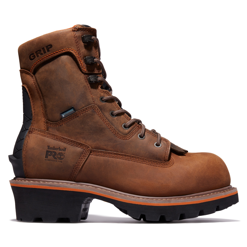 Timberland PRO Men's Evergreen Logger Composite Toe Waterproof Work Boots from Columbia Safety