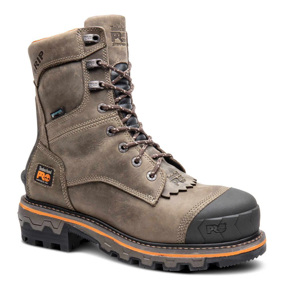 Timberland PRO Men's Boondock HD Logger Composite Toe Waterproof Work Boots from GME Supply