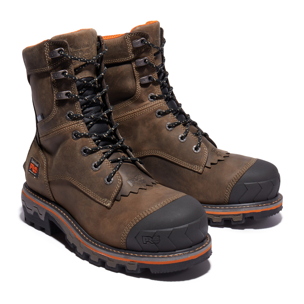 Timberland PRO Men's Boondock HD Logger Composite Toe Waterproof Work Boots from GME Supply