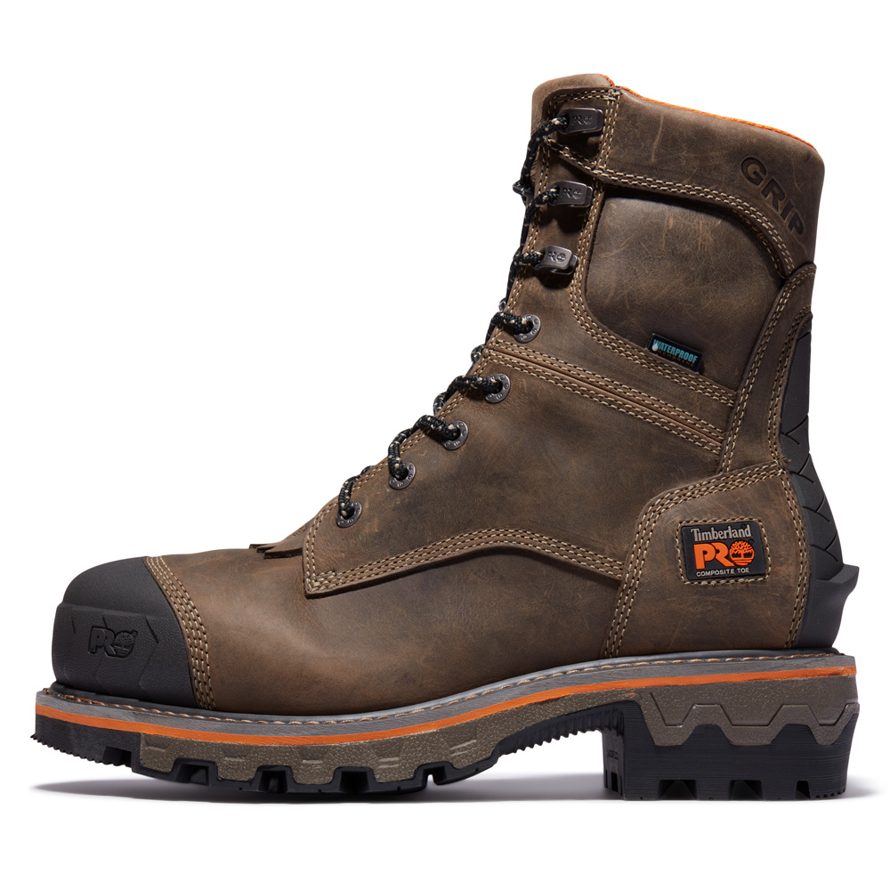 Timberland PRO Men's Boondock HD Logger Composite Toe Waterproof Work Boots from GME Supply